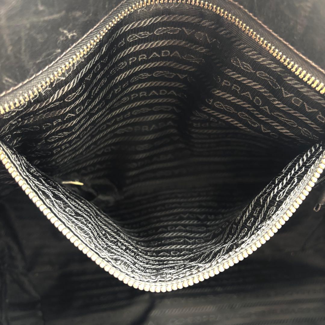 希少美品 プラダ トートバッグ 三角ロゴ 白タグ 肩掛け A4可 ユニセックス