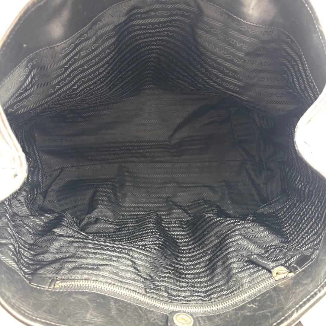 希少美品 プラダ トートバッグ 三角ロゴ 白タグ 肩掛け A4可 ユニセックス