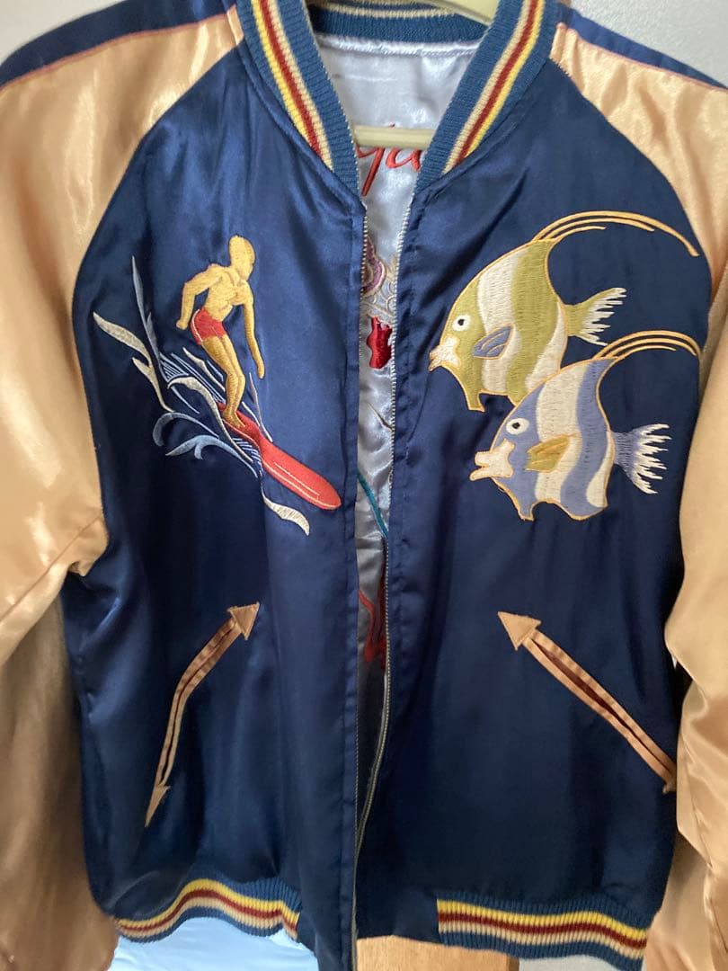 希少[東洋エンタープライズ]ファスナー不調:Aloha Hawaii スカジャン