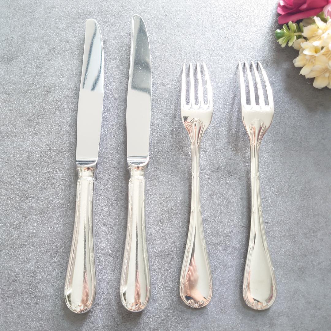 希少 クリストフル リュバン テーブルサイズ 4点