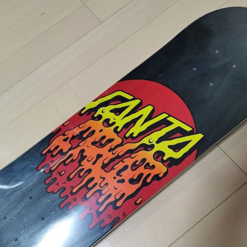 サンタクルーズ スケボーデッキ flame dot 定番ロゴ ８インチ