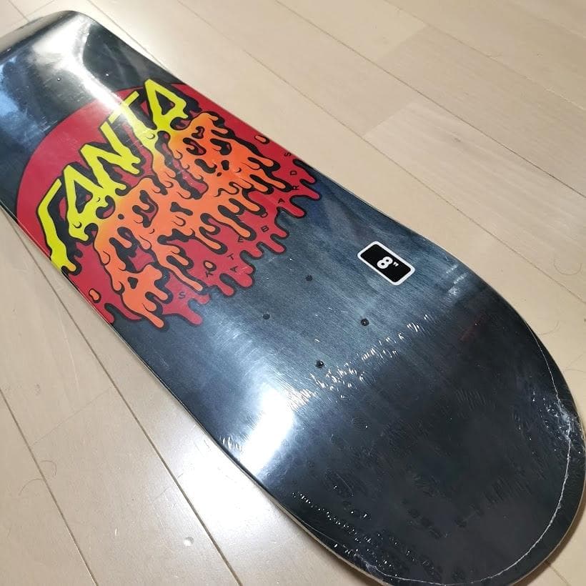 サンタクルーズ スケボーデッキ flame dot 定番ロゴ ８インチ