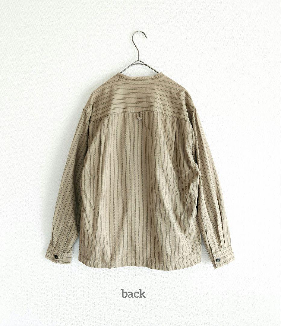 ◇ねこ様◇MARGARET HOWELL　MHL 　ノーカラー　シャツ