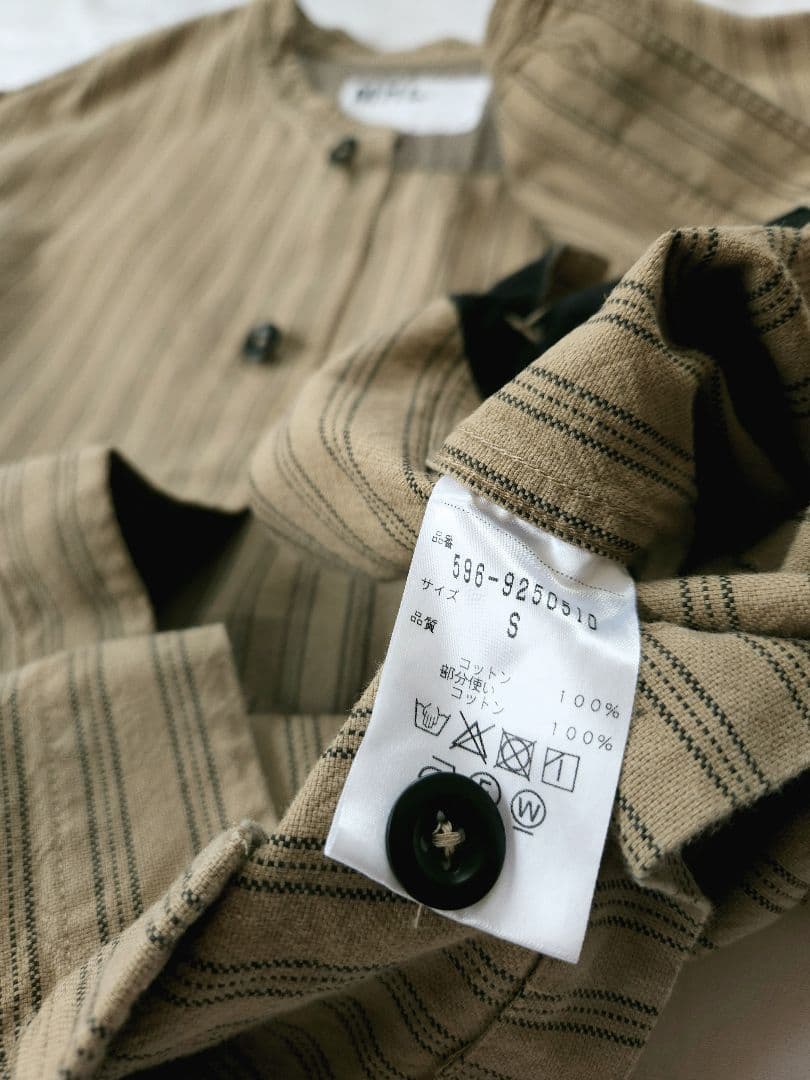 ◇ねこ様◇MARGARET HOWELL　MHL 　ノーカラー　シャツ