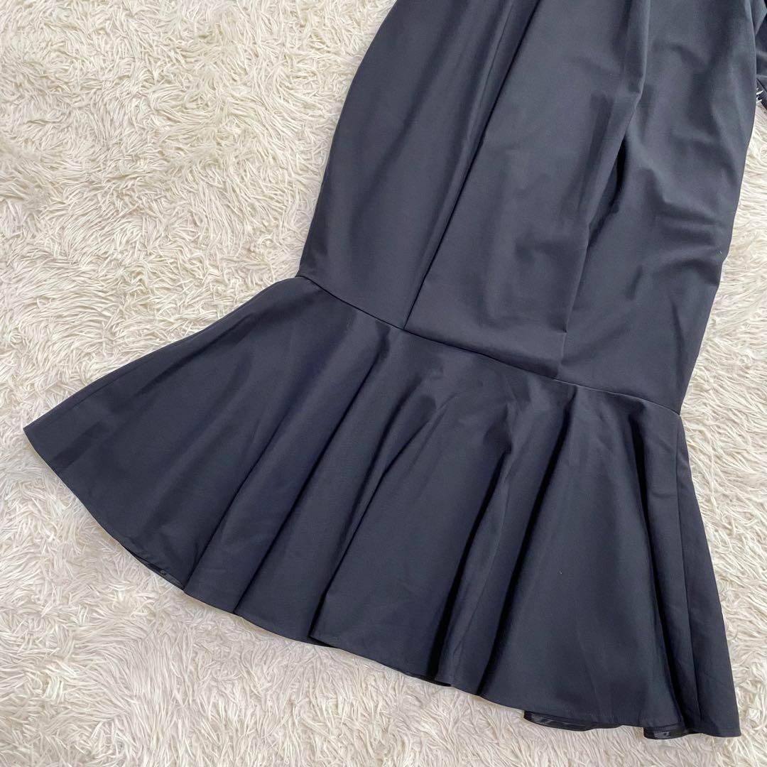 美品✨ ENFOLD MERMAID COCOON DRESS ネイビー 38