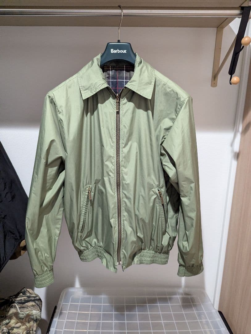 Barbour タータンチェック リバーシブル　スイングトップ