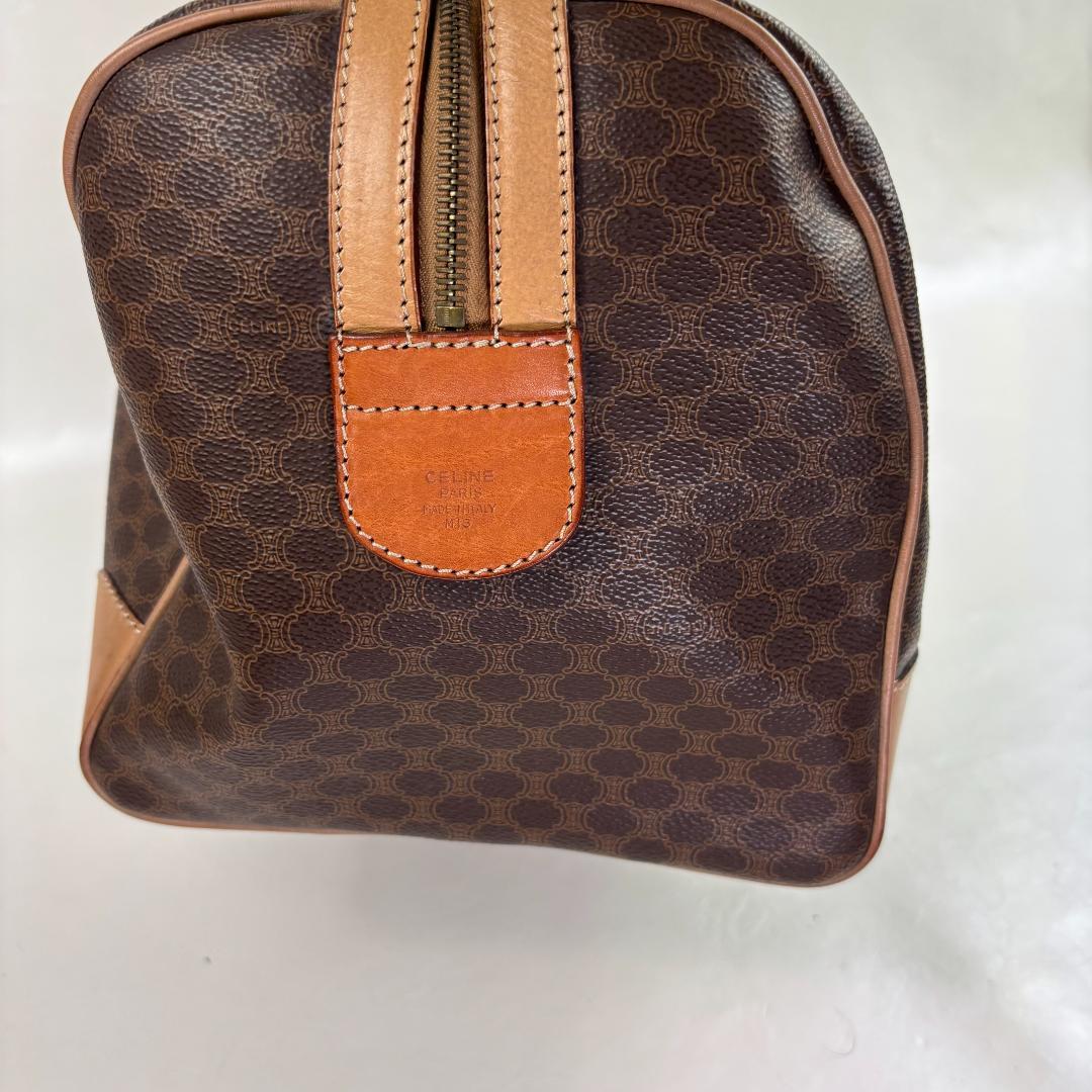 レザー ボストンバッグ ブラウン・ベージュ