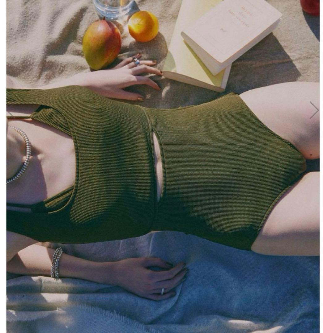 【美品】ameri vintage hole onepiece swimwear