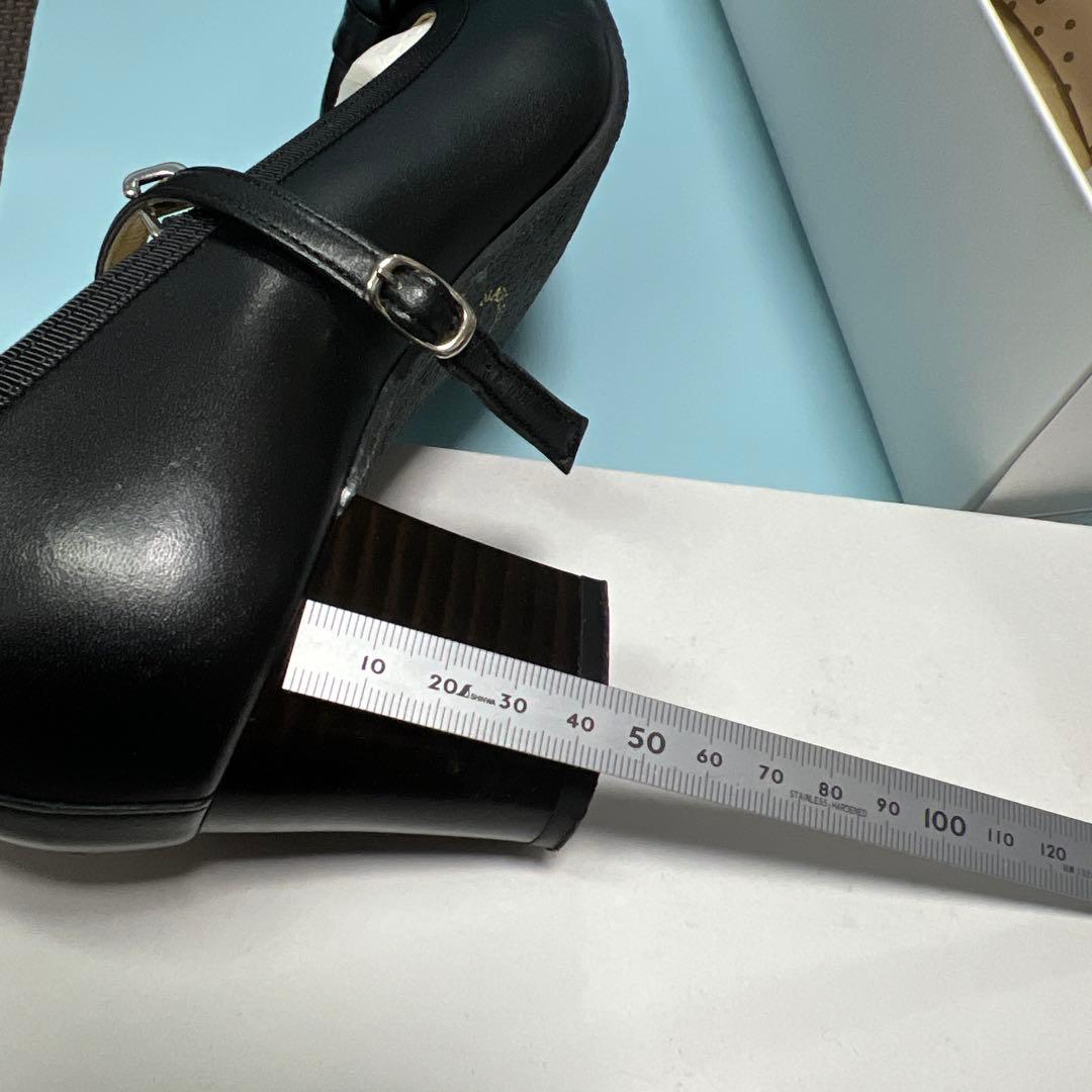 Leur Getter ルルゲッタ ブラック リボン付き シューズ　24.5㎝