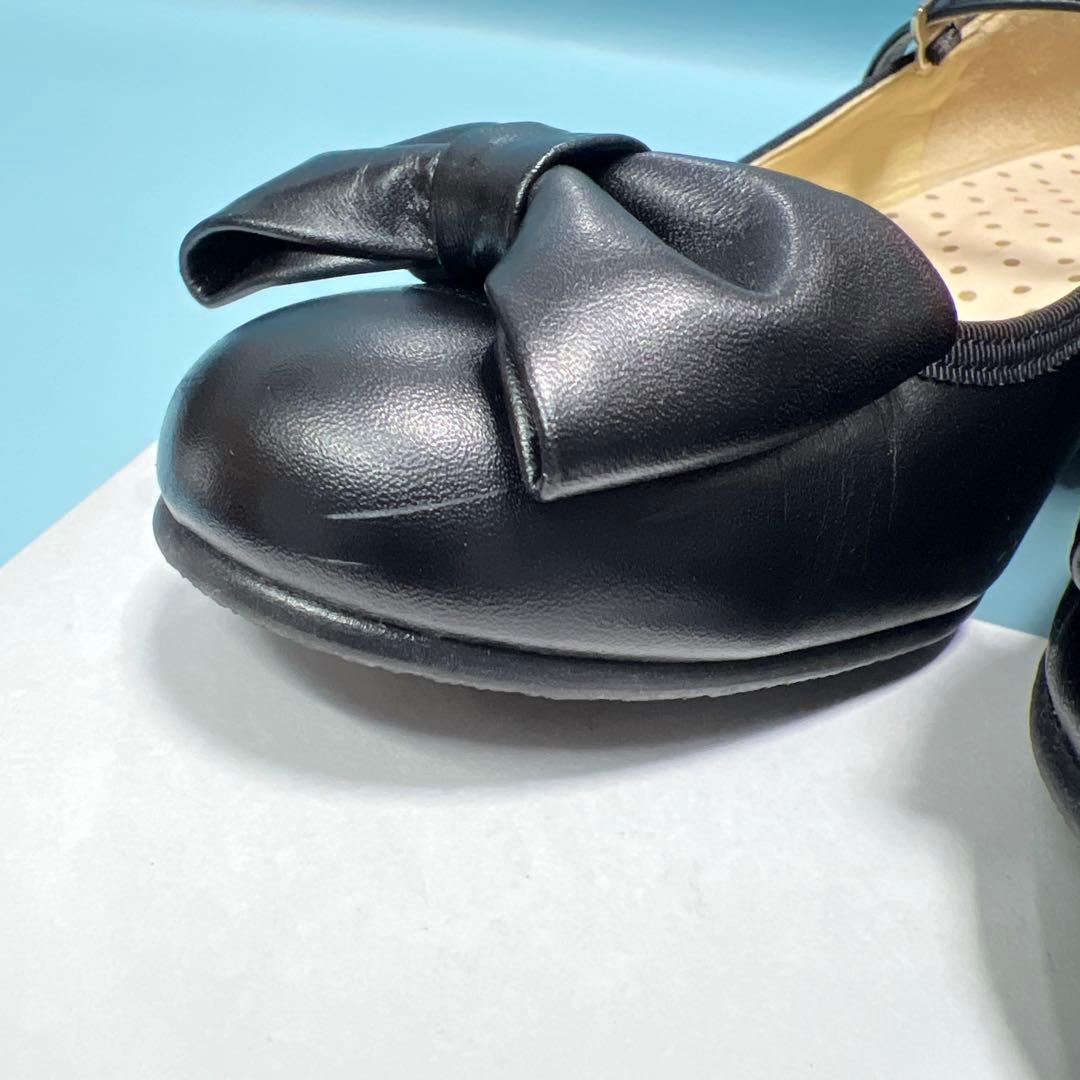 Leur Getter ルルゲッタ ブラック リボン付き シューズ　24.5㎝