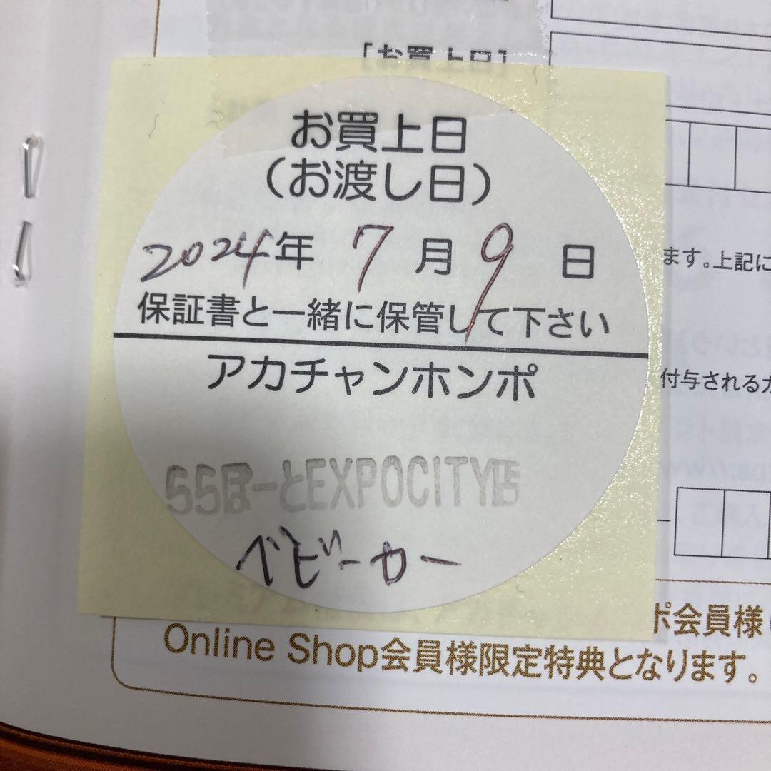 純正レインカバー付き2024年 ピジョン ランフィリノン RB4L ベビーカー