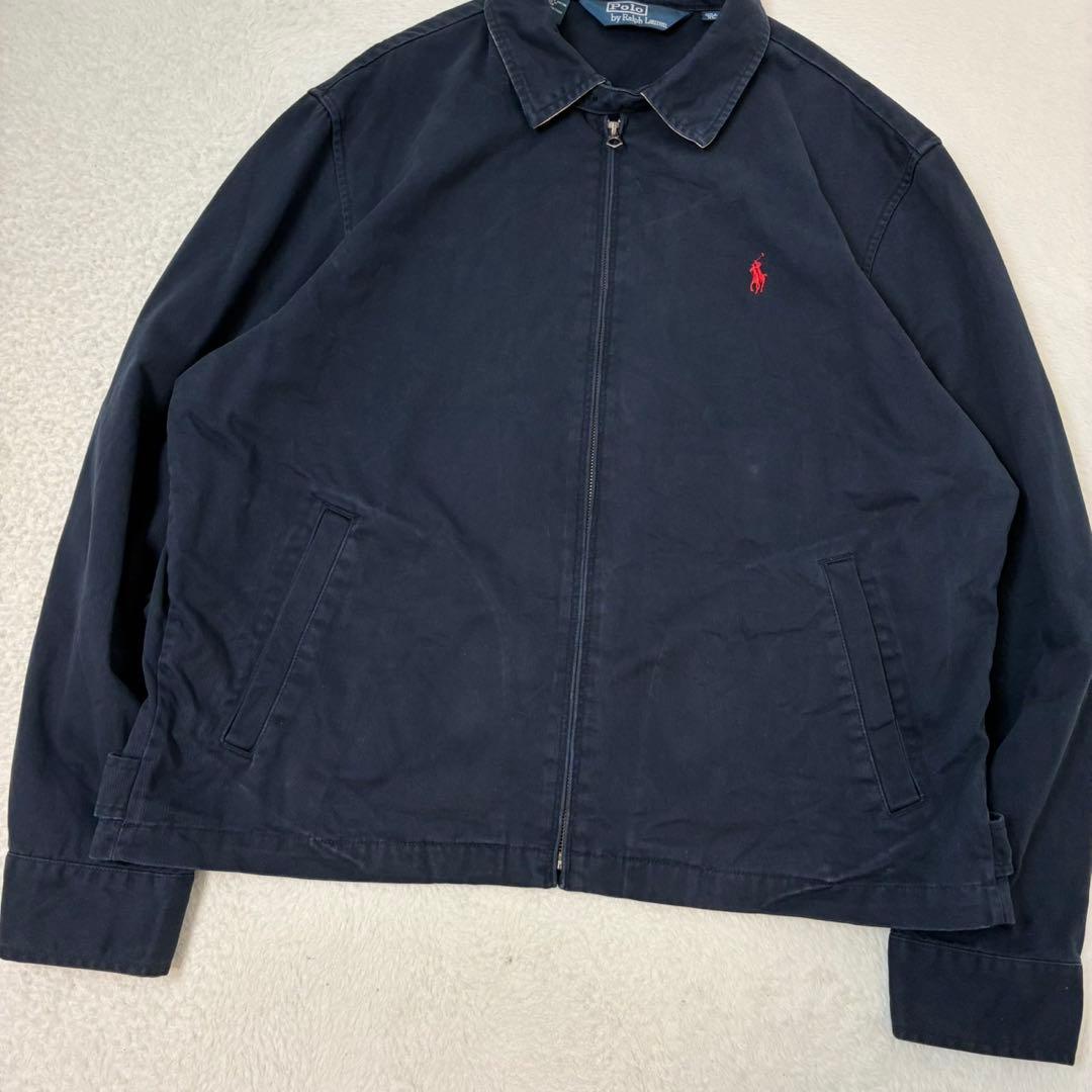 ポロバイラルフローレン　スウィングトップ　ネイビー　ポニー刺繍　三角タグ　XL