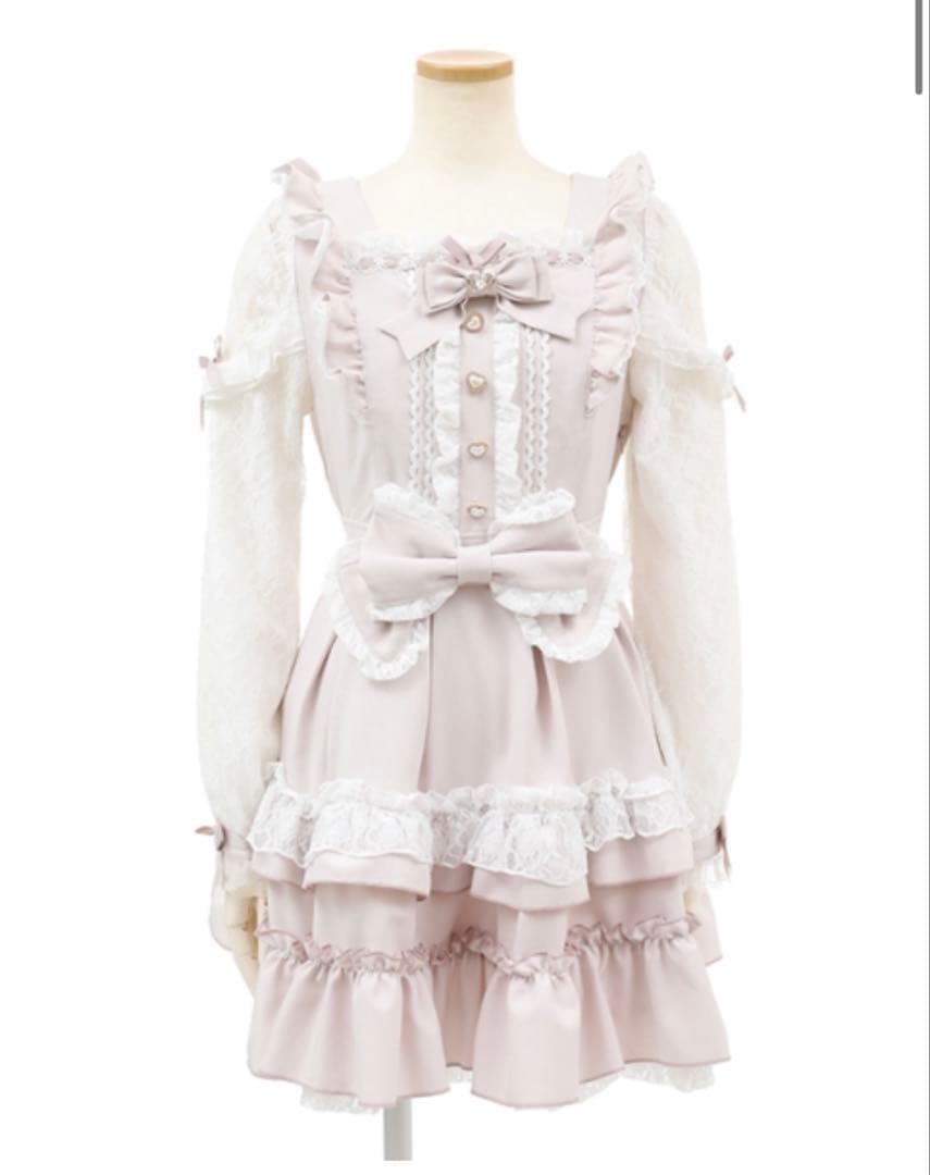 ティアラリボンティアードワンピース