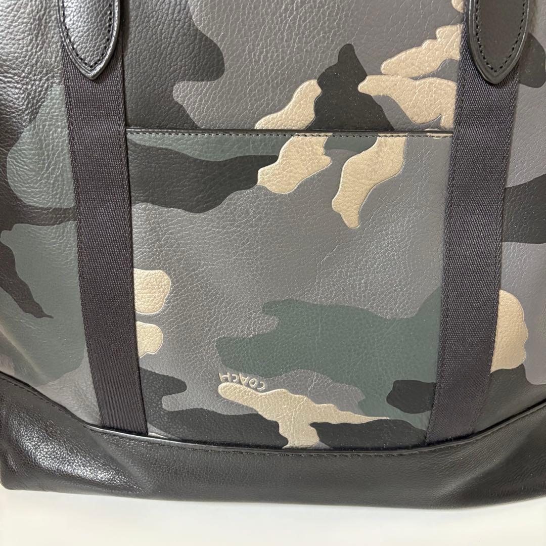 COACH コーチ 迷彩柄 トートバッグ　カモフラージュ　グレー