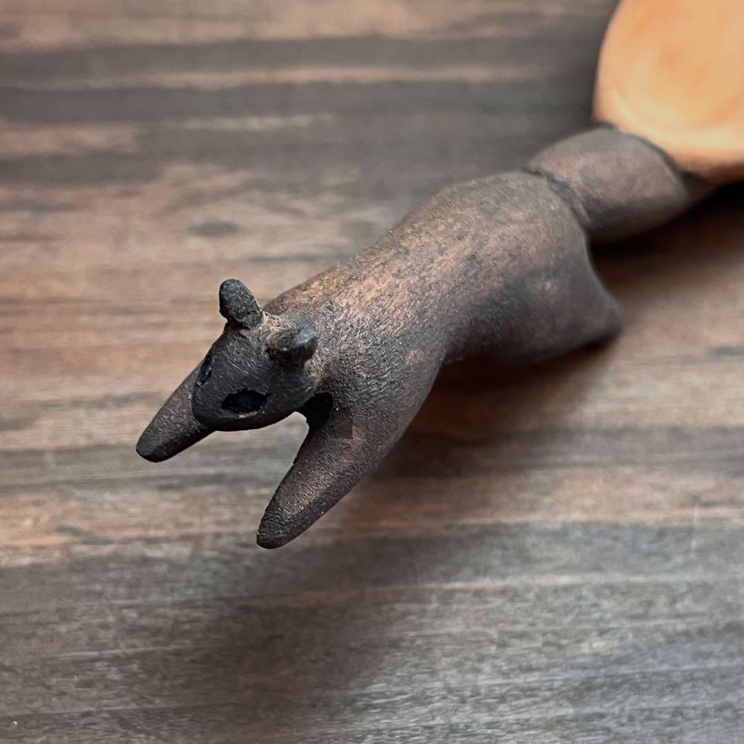 送料込 未使用/安彦年朗 動物スプーン 万象匙