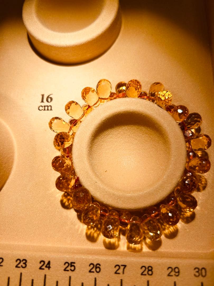 ☆【ウチの看板娘✨️最高級天然非加熱】シトリンブレスレット【鑑別書つき】