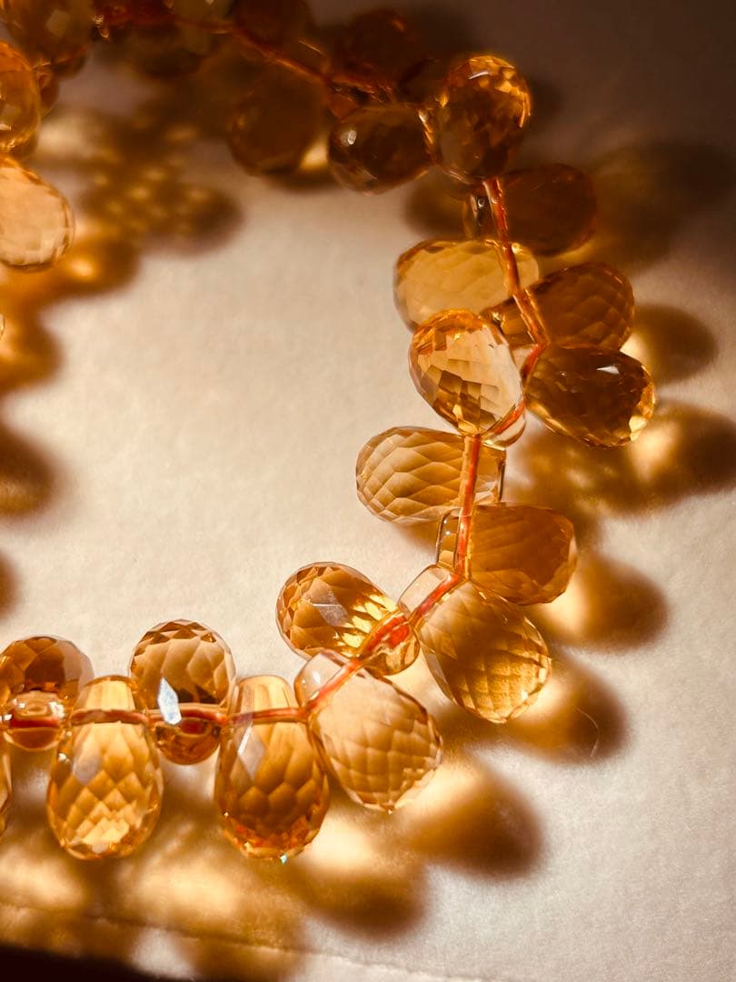 ☆【ウチの看板娘✨️最高級天然非加熱】シトリンブレスレット【鑑別書つき】