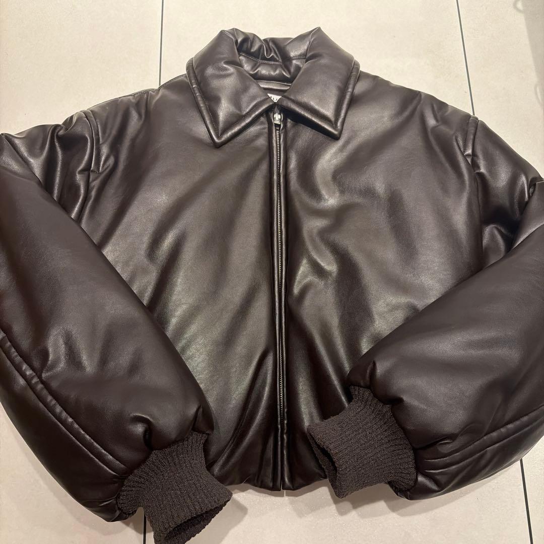 Acne Studios フェイクレザー コーティングボンバージャケット