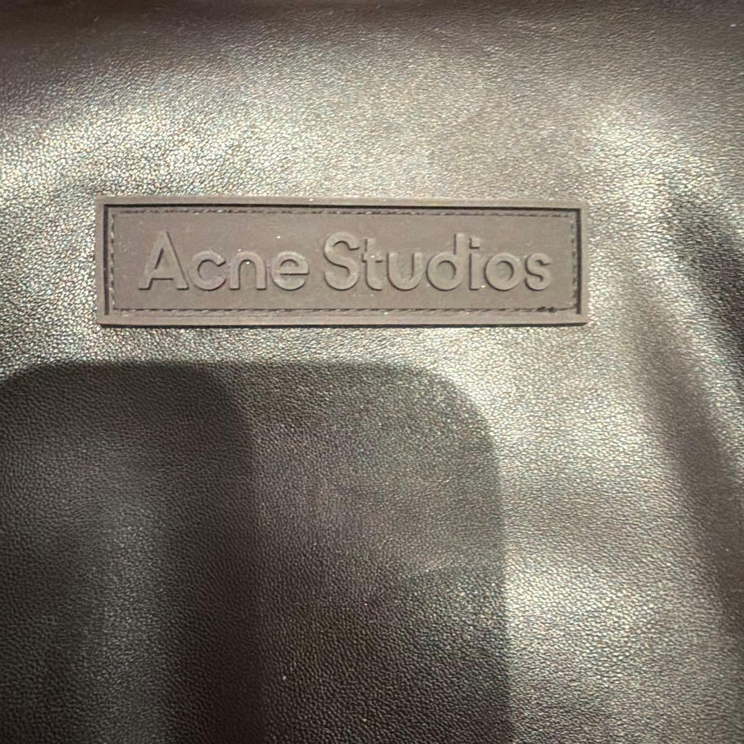 Acne Studios フェイクレザー コーティングボンバージャケット