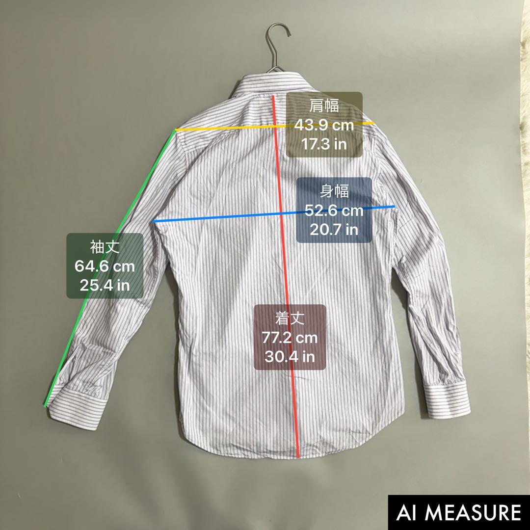 ルイヴィトン モノグラム総柄 ドレスシャツ 大きいサイズ 185 ホワイト 白