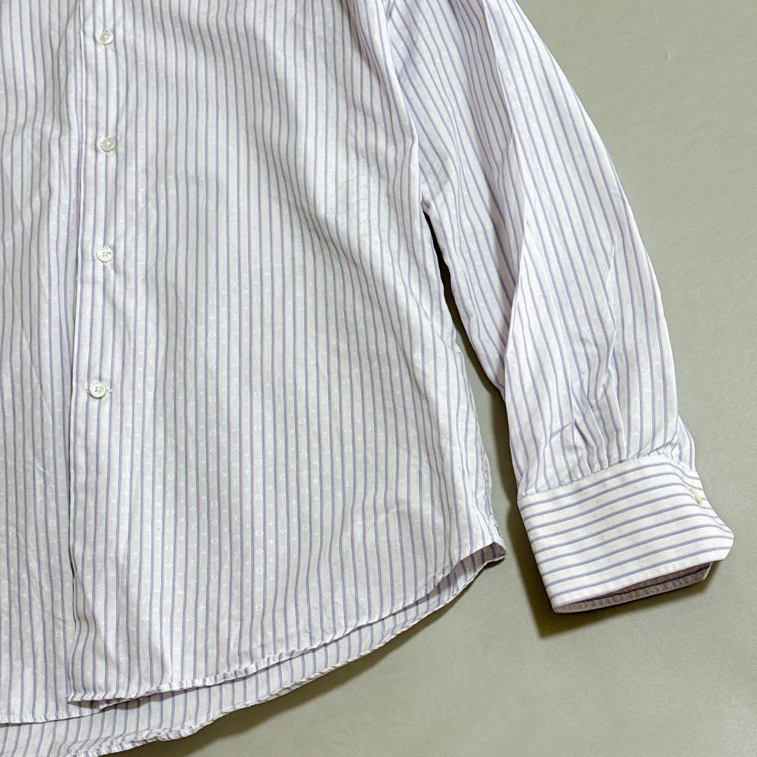 ルイヴィトン モノグラム総柄 ドレスシャツ 大きいサイズ 185 ホワイト 白