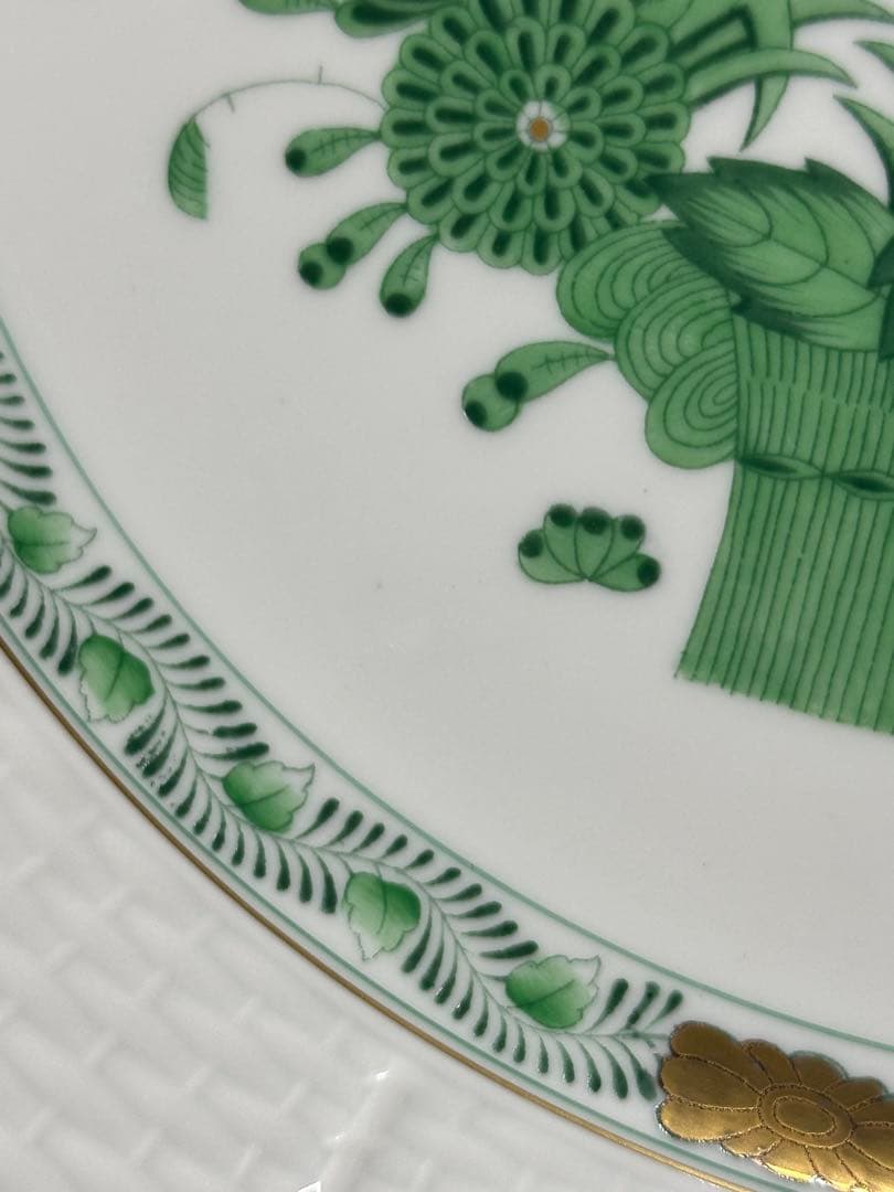 ② 【美品】HEREND ヘレンド　インドの華　プレート　25.5cm