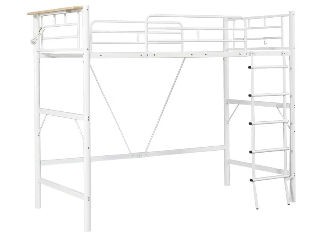 VECLO ロフトベッド シングル 170cm ホワイト