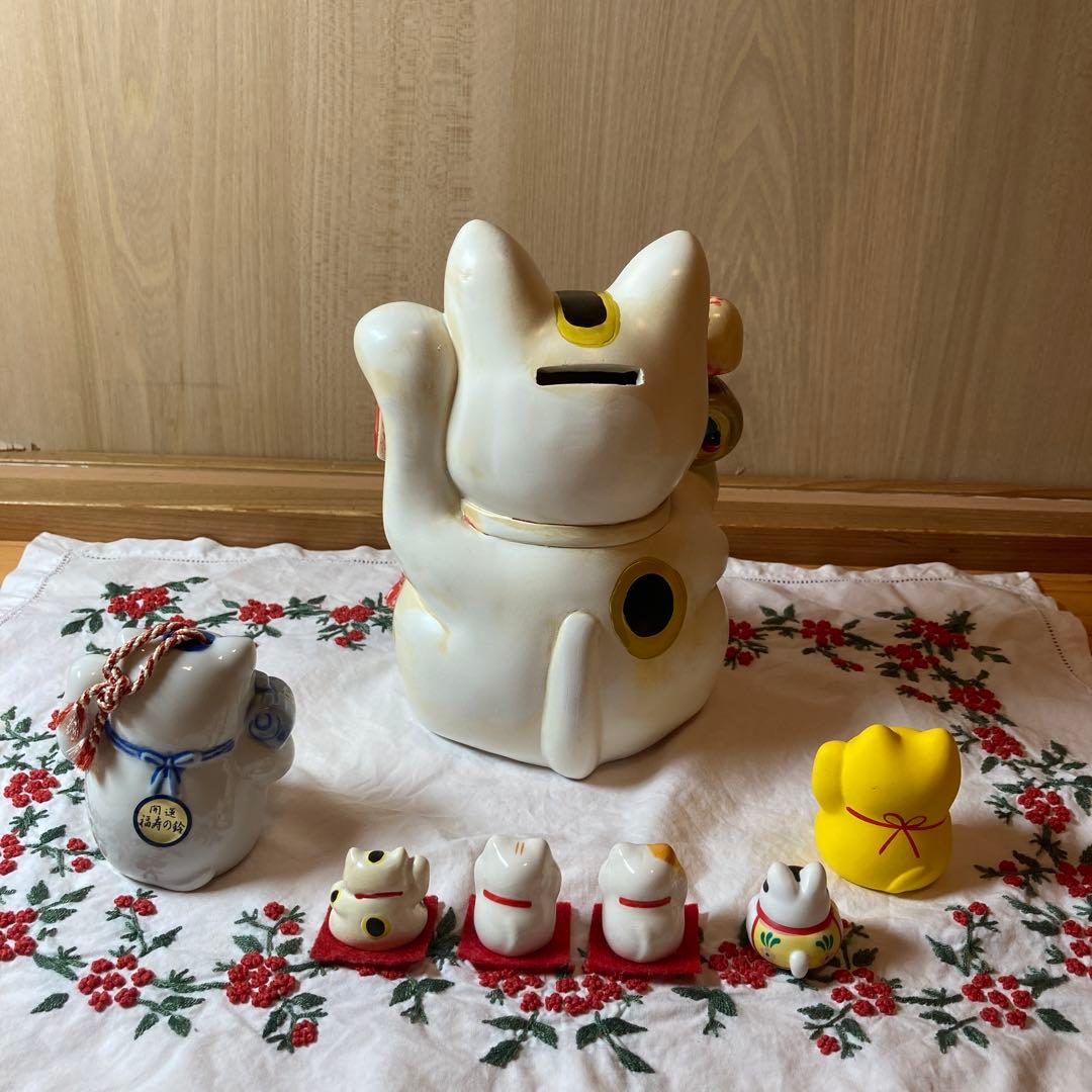 再々値下げ　招き猫　宝くじ入れ　貯金箱 伊勢神宮おかげ横丁他　縁起物まとめ売り