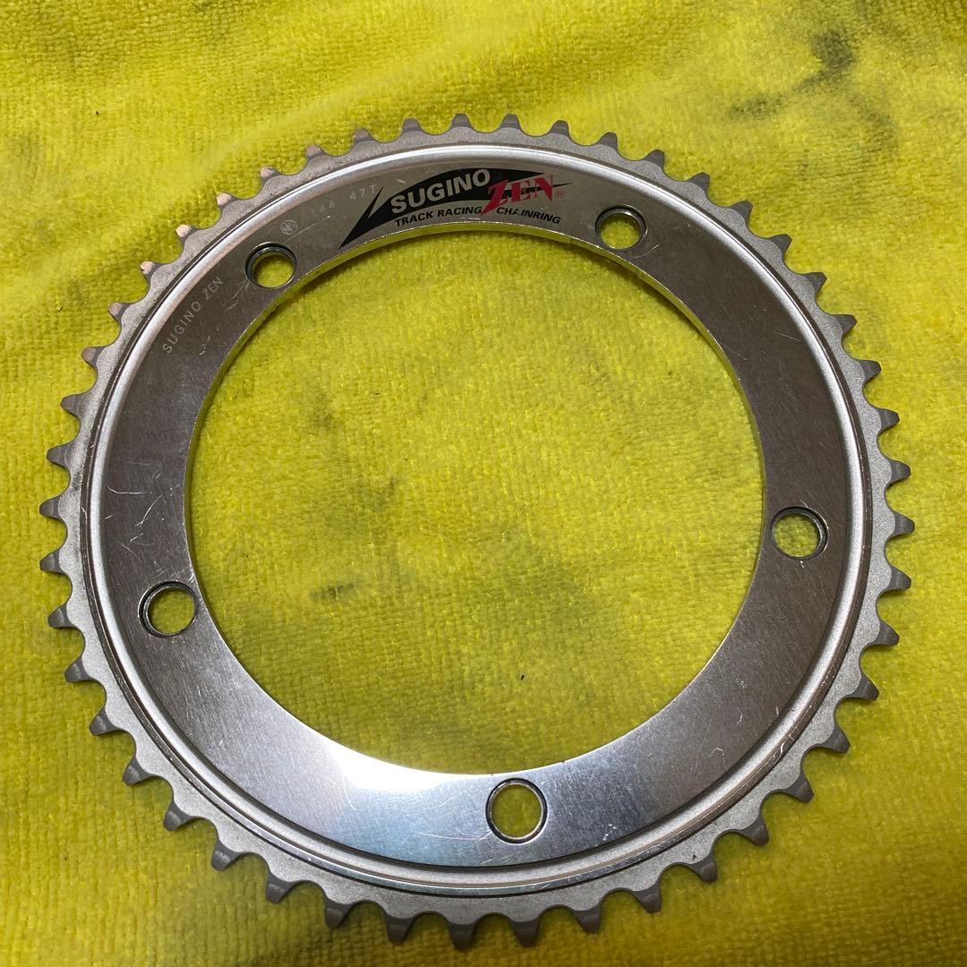 美品 スギノ　禅　zen チェーンリング　47t ピスト