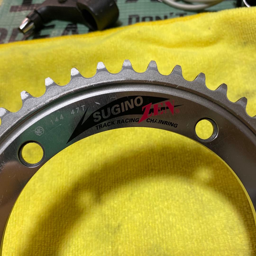 美品 スギノ　禅　zen チェーンリング　47t ピスト