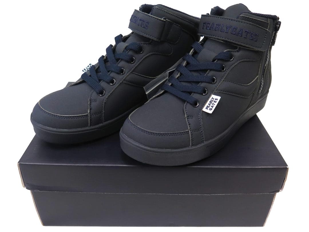 展示品●パーリーゲイツ●ミドルカット　ソフトスパイクゴルフシューズ　22.5cm