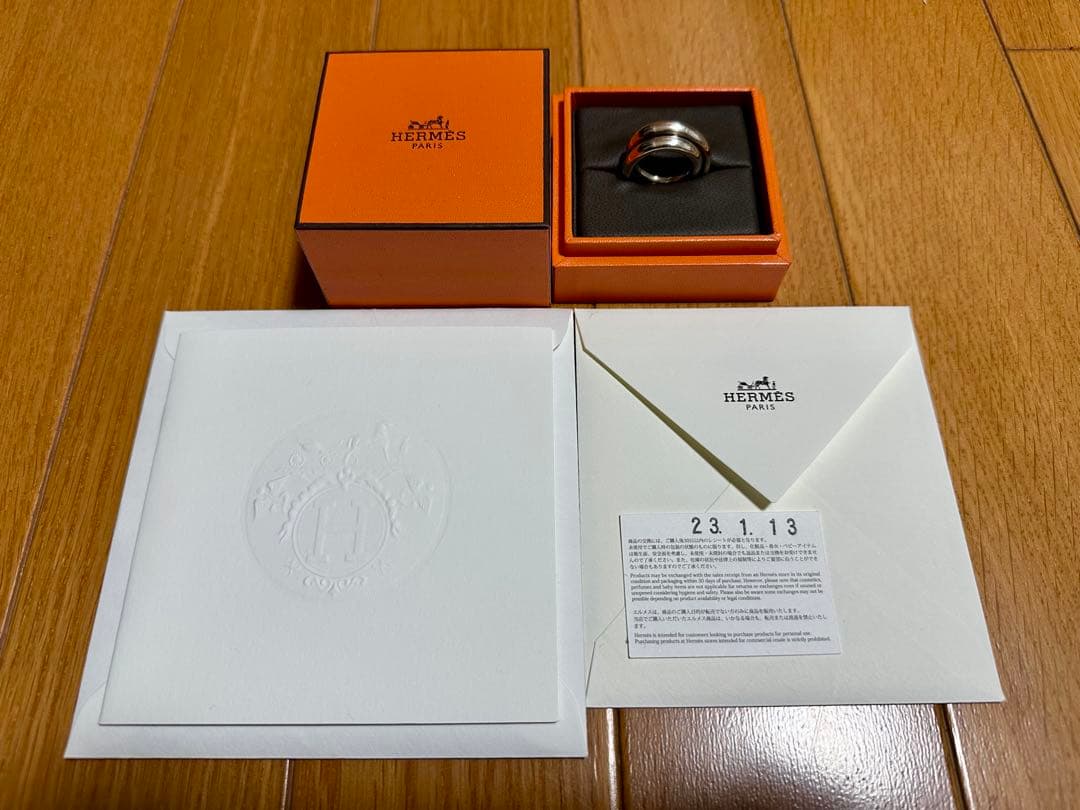 HERMES エルメス ヴェルティージュ#47 シルバー925 リング