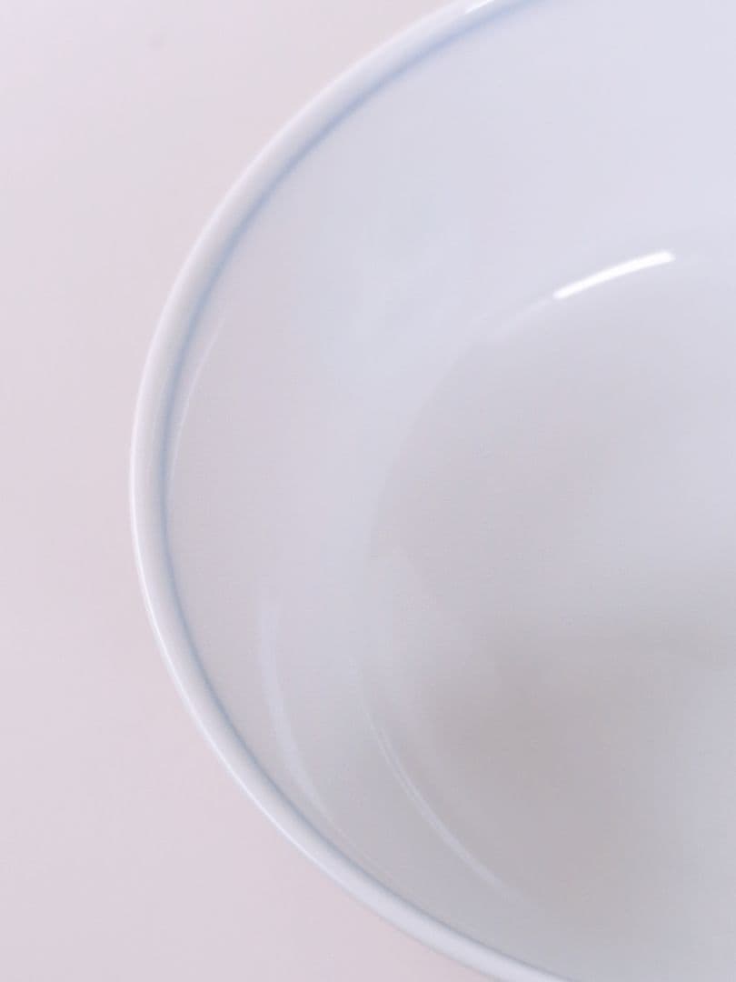 深川製磁　丸紋外赤　お茶碗