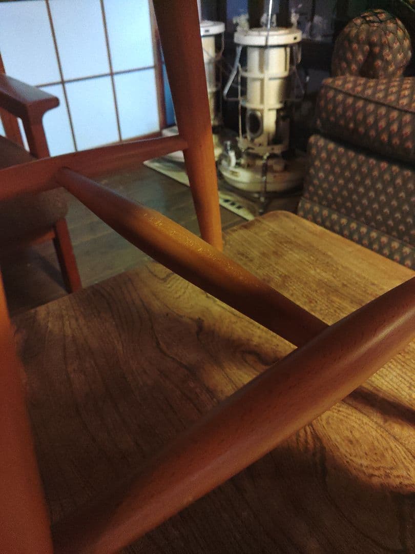 秋田木工　２脚　北欧　椅子　チェア　レトロ　アンティーク　ヴィンテージ