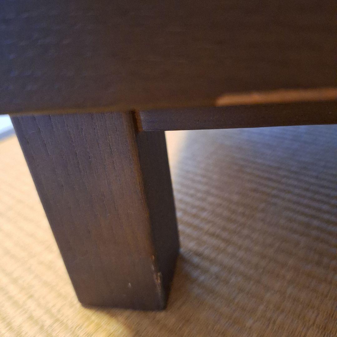 無印良品　タモ材　ダークブラウン 木製チェスト 4段