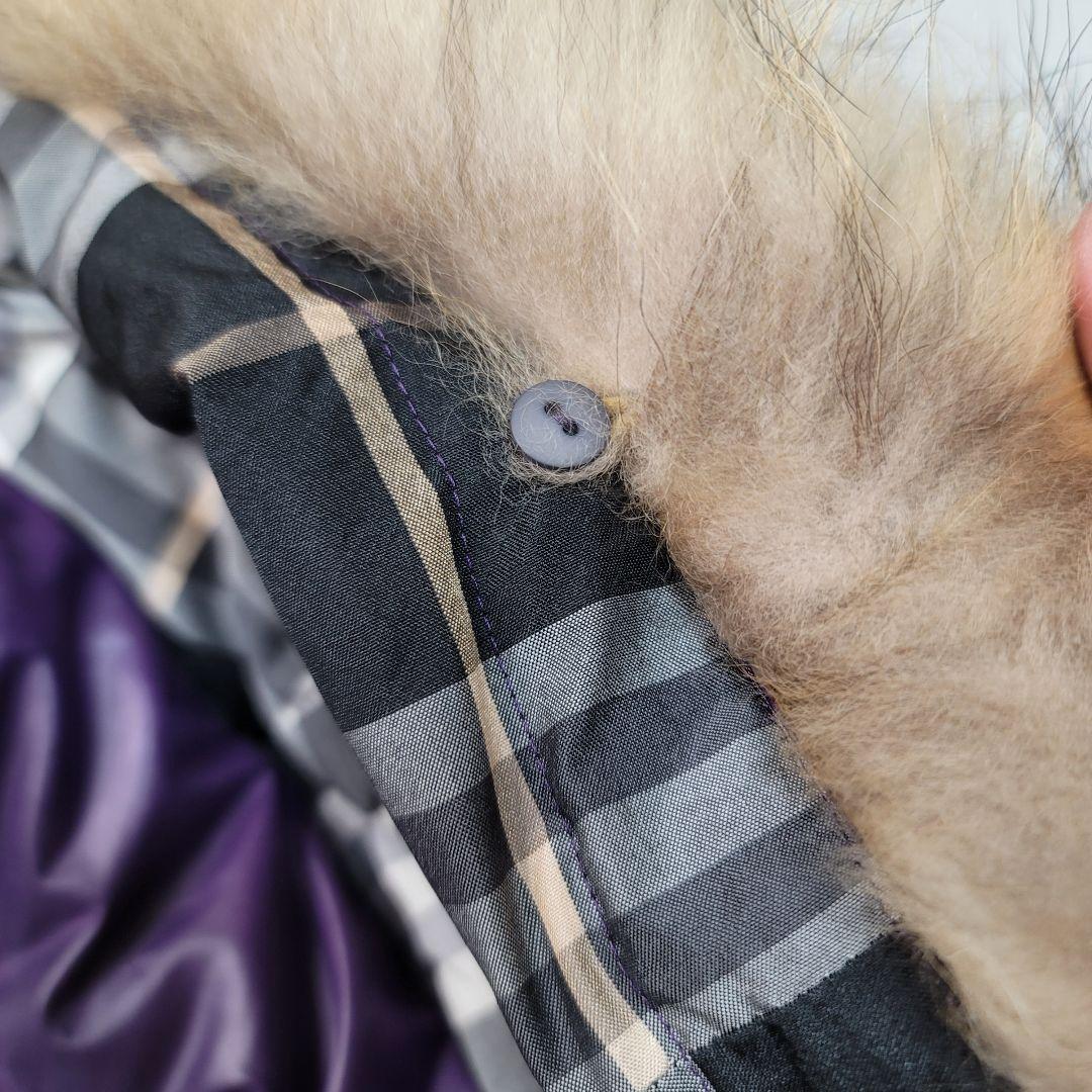 極美品☆BURBERRYバーバリーブルーレーベルノバチェック ダウンベスト