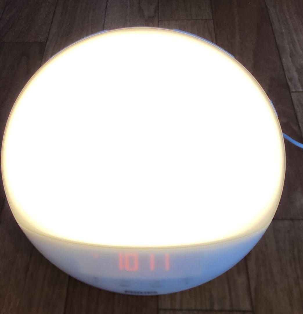 【動作確認】PHILIPS ウェイクアップライト 光目覚まし時計 HF3519