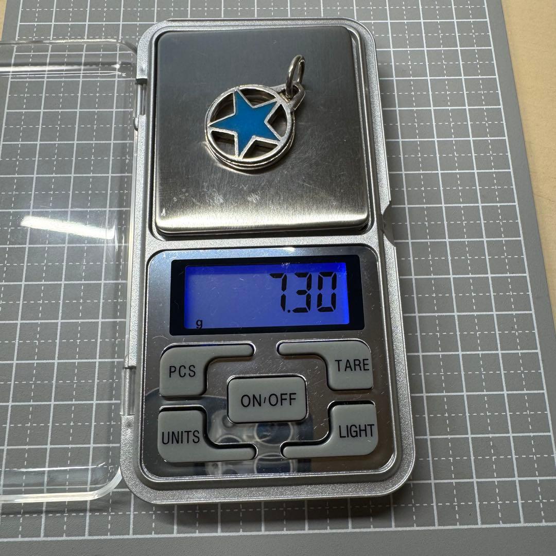 【星型 silver925】ターコイズ ネックレストップ