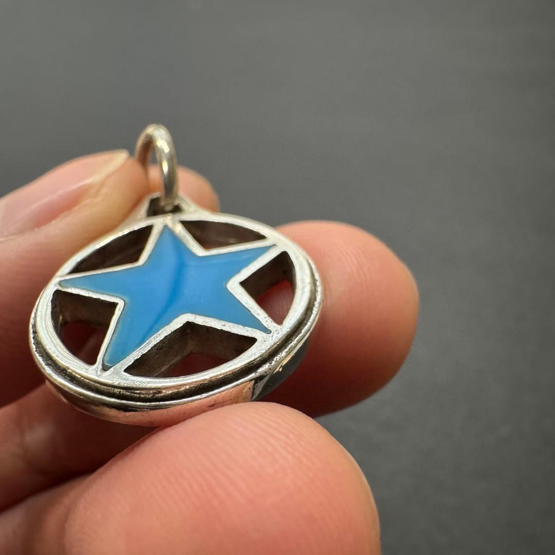 【星型 silver925】ターコイズ ネックレストップ