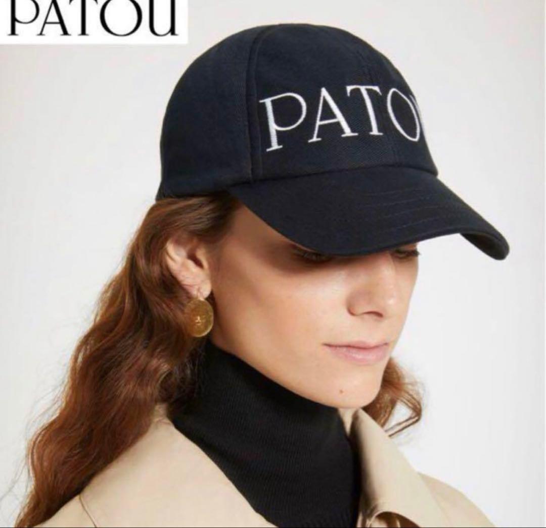 PATOU ブラック キャップ M-Lサイズ