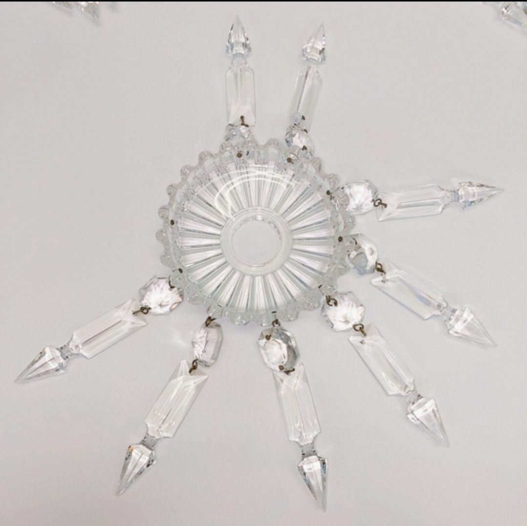 BACCARAT バカラ キャンドルスタンドメダイヨン.シャンデリア.2灯