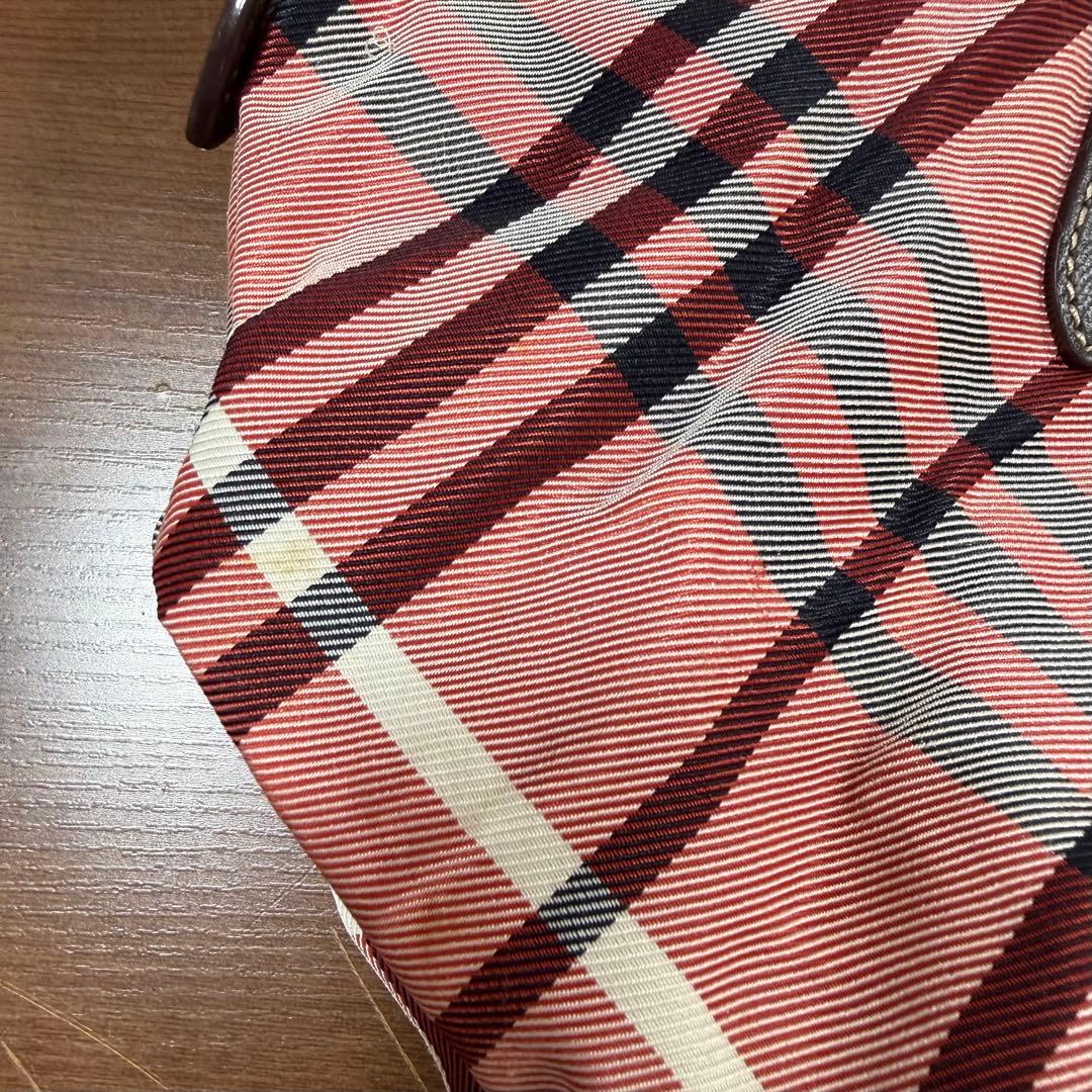 【希少カラー】BURBERRY BLUE LABEL トートバッグ チェック柄
