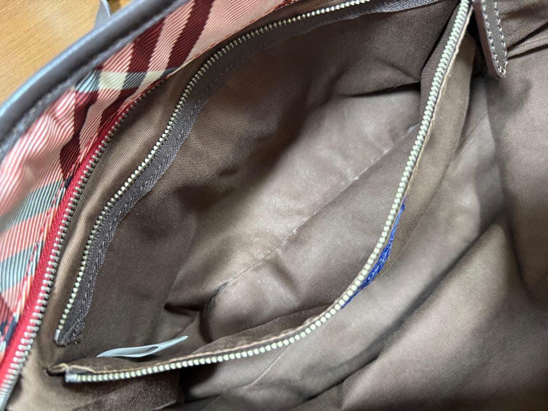 【希少カラー】BURBERRY BLUE LABEL トートバッグ チェック柄