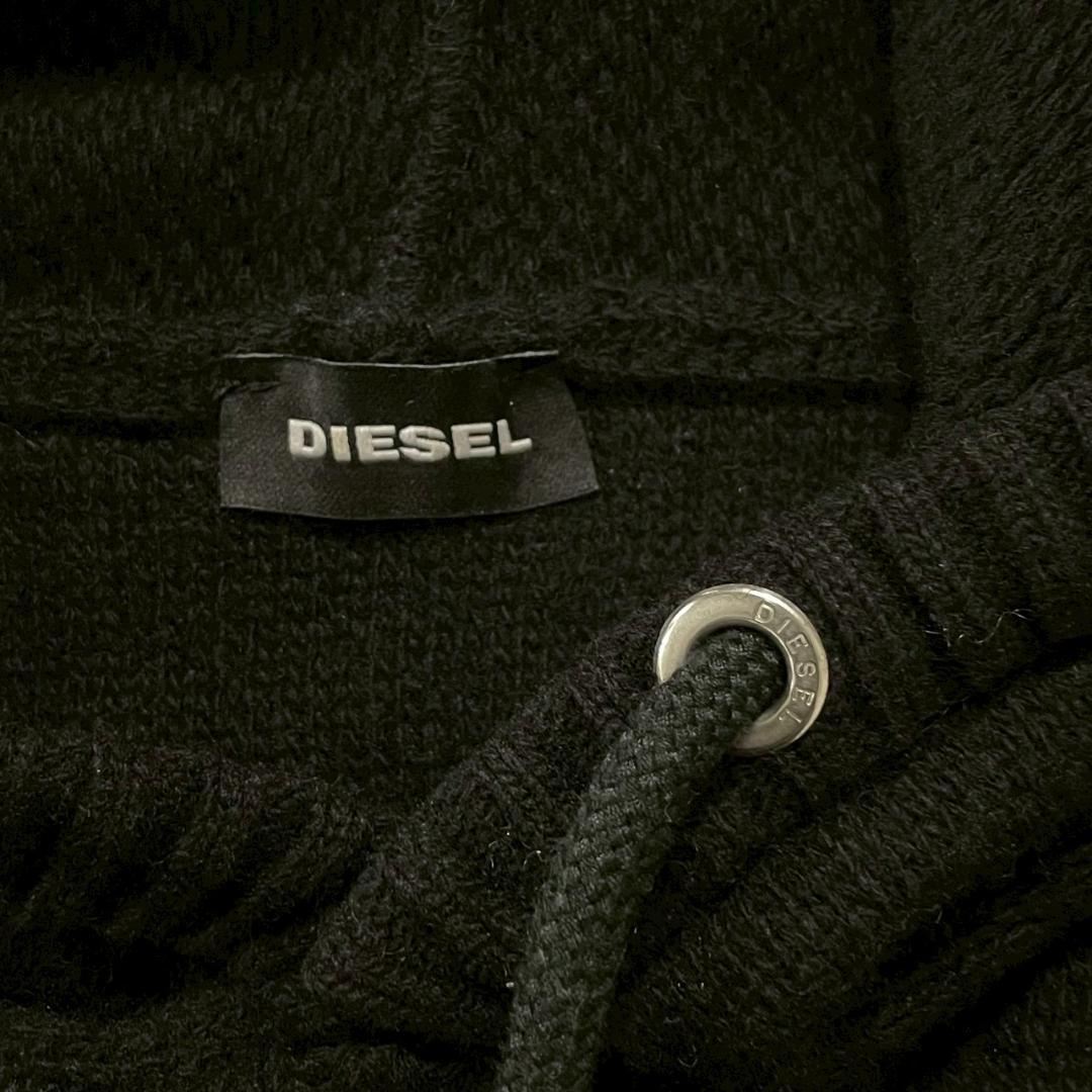 超美品 DIESEL 近年 厚手 ニット パーカー イタリア製