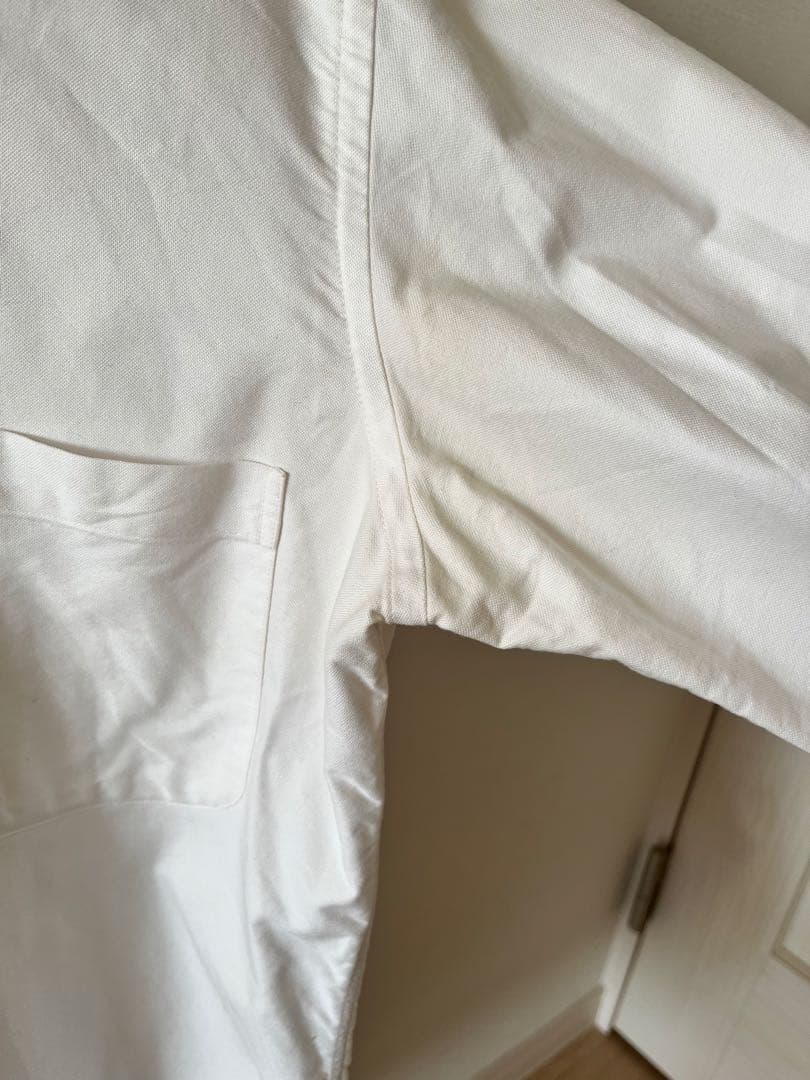 Thom Browne ホワイト ボタンダウンシャツ