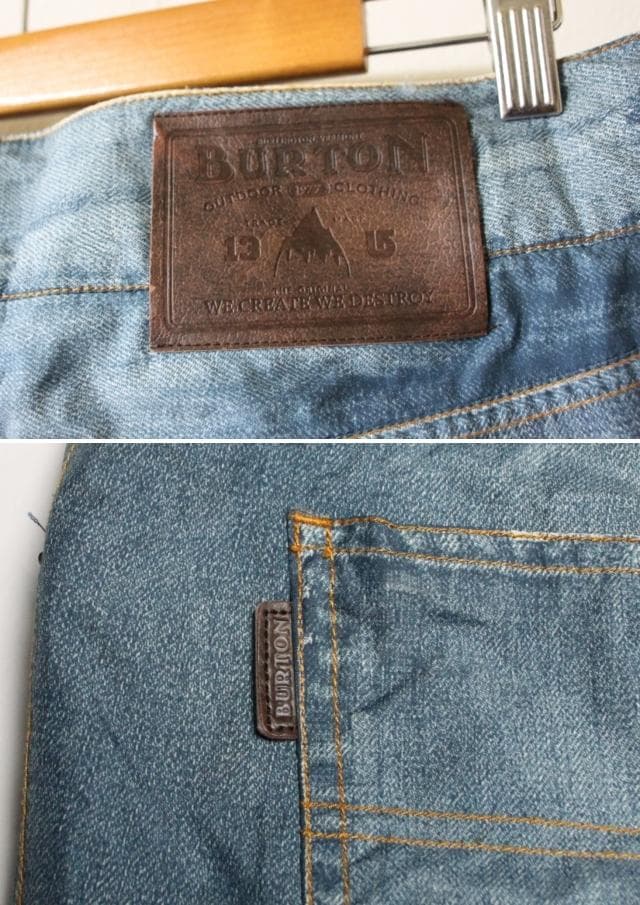 BURTON(バートン）ゴアテックス デニムプリント スノーボード パンツ M