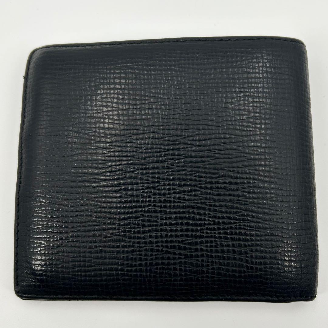 ロエベ 折り財布 アナグラム ロゴ レザー ブラック メンズ