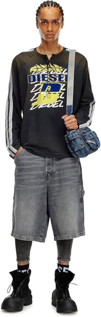 トップス DIESEL T-Roxfino-Stripe longsleeve