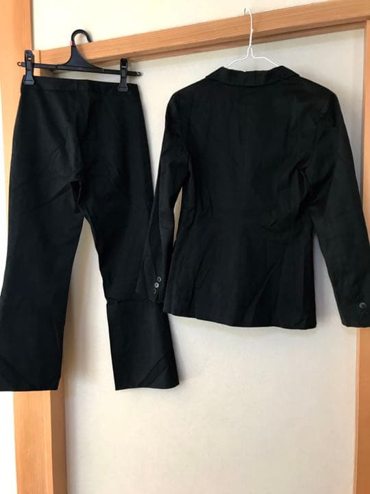 アニエスベー スーツ パンツ 上下 セット 黒 ブラック