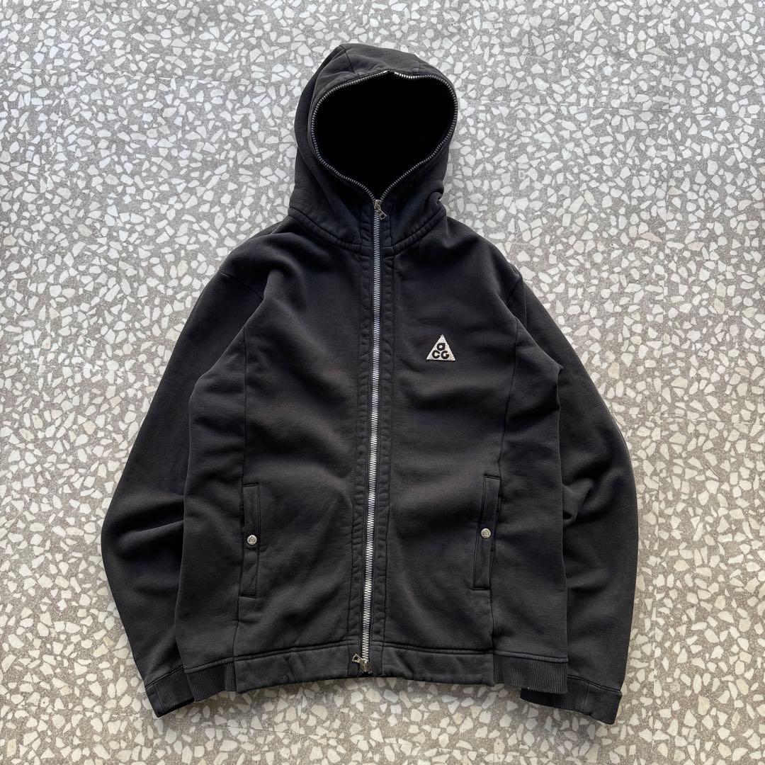 【希少コラボ】ナイキacg SOPHフルジップパーカー刺繍ロゴアーカイブ富士山